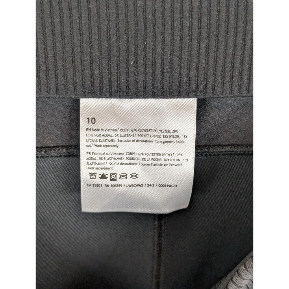 Lululemon Ribbed Softstreme Side Zip Pants Gray Women's Size 10 - Picture 13 of 13